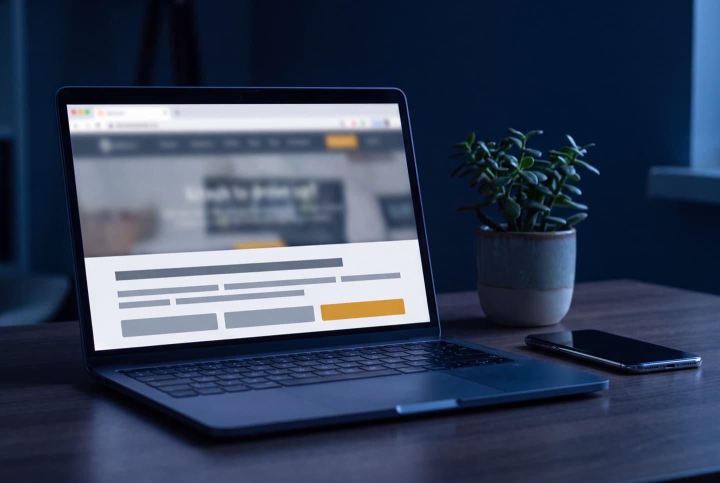 A laptop showing a website with a blurred cookie consent banner at the bottom of the screen, representing the consent question every site asks